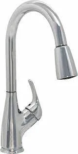 Goose neck pull-out kitchen faucet