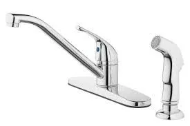 Kitchen faucet with side sprayer
