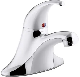 Single-handle lavatory faucet with 4-inch spread