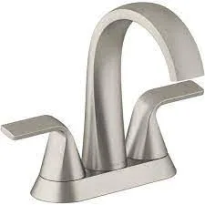 Two-handle lavatory faucet with 4-inch spread